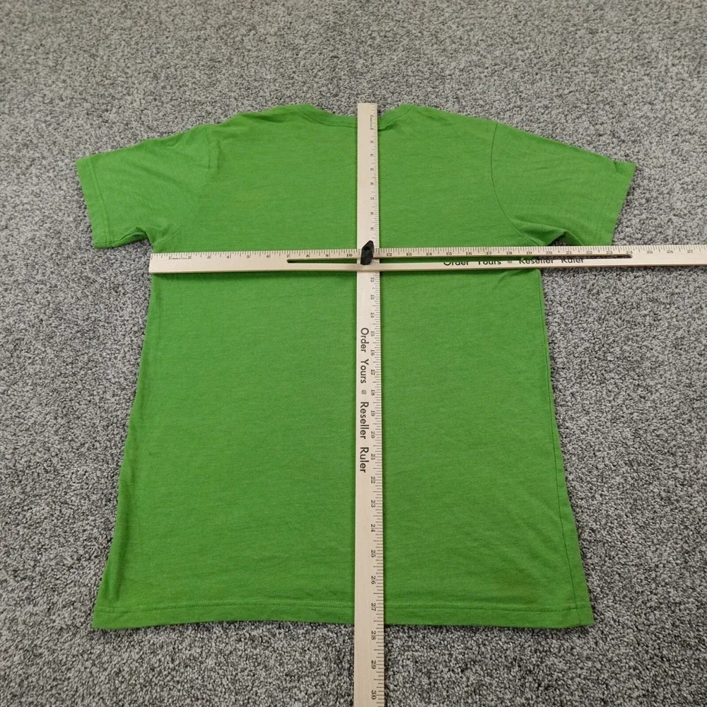 North Face Shirt Mens M Green Spellout Logo Short Sleeve‎ Outdoor Casual Hiking